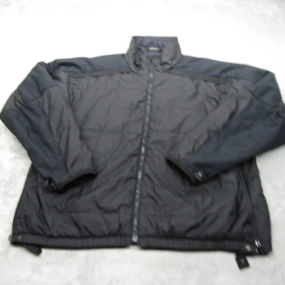 North Face Jacket Mens XL Black Puffer Interchange Side Zips‎ Hybrid Insulated - Picture 2 of 11